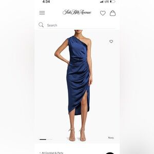 Elliatt Midnight Blue One-Shoulder Dress